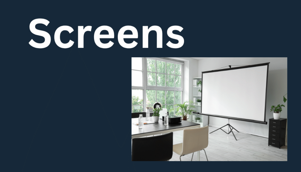 business card screens